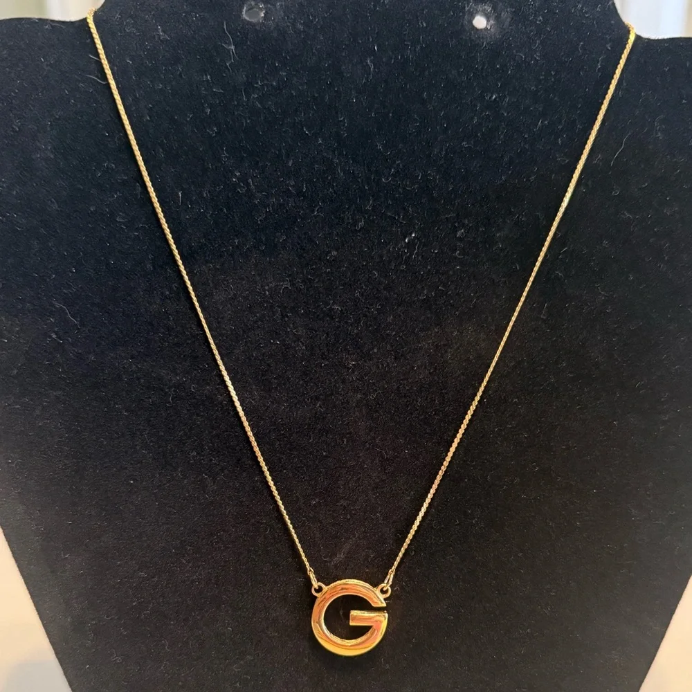 Givenchy Gold 'G' Pendant Necklace - Picture 1 of 5